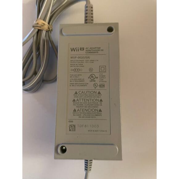Genuine OEM Nintendo Wii U AC Adapter Power Supply WUP-002(USA) Untested - Picture 2 of 2